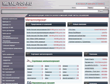 Tablet Screenshot of metal-top.ru